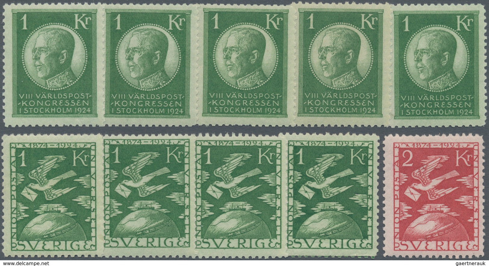 Schweden: 1855/1940 (ca.), duplicates on stockcards with a nice section classic issues incl. 1855 co