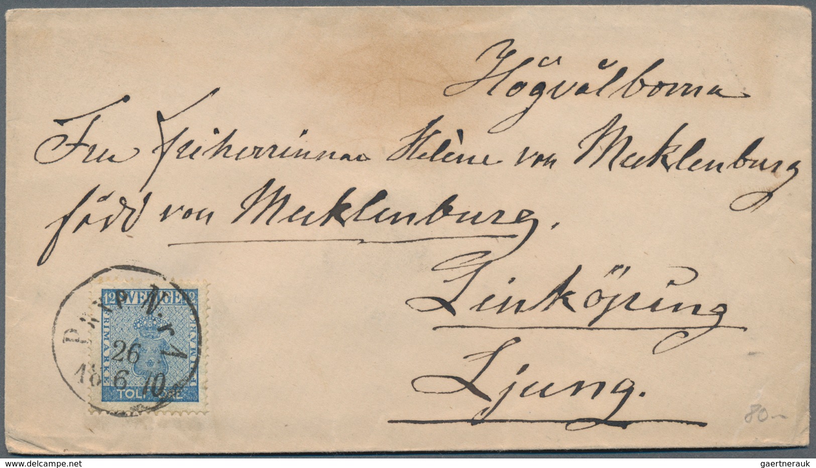 Schweden: 1870-1950's, Group Of 48 Covers, Postcards And Postal Stationery Items Including Attractiv - Covers & Documents