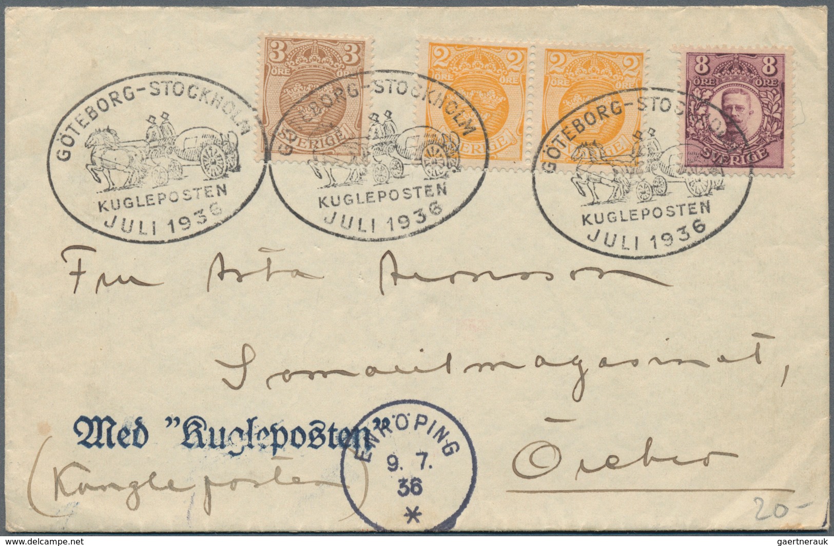 Schweden: 1870-1950's, group of 48 covers, postcards and postal stationery items including attractiv