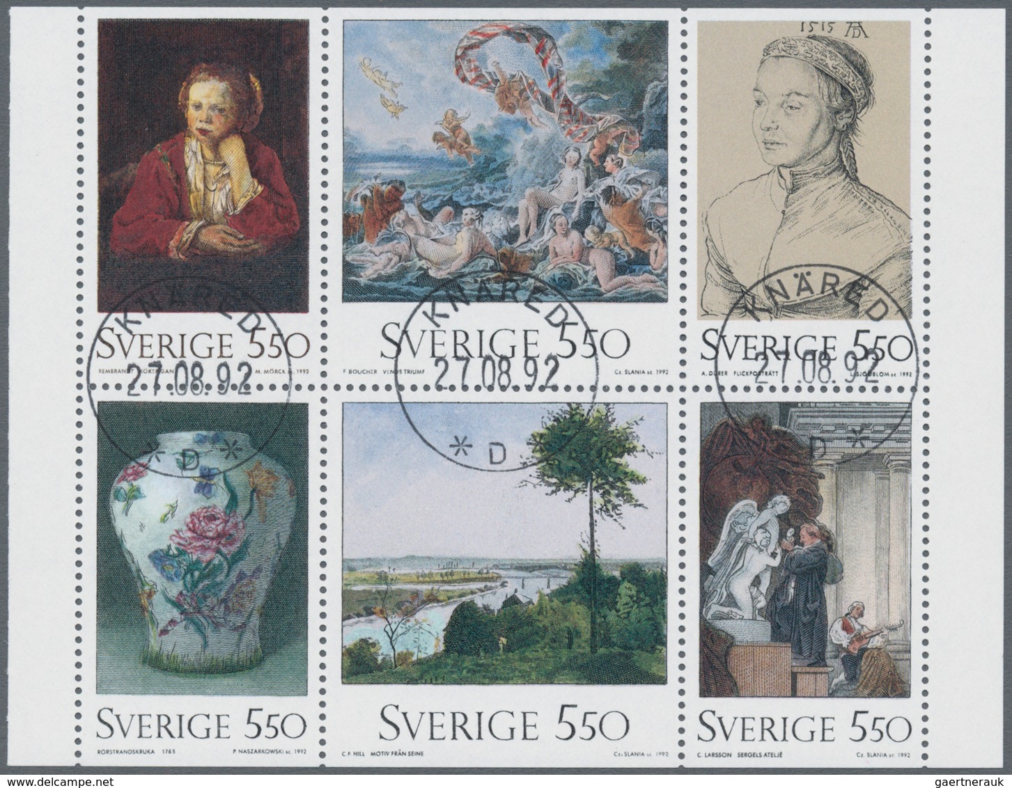 Schweden: 1961/1995, BOOKLET PANES: Accumulation With About 2.660 Complete Booklet Panes In 34 Types - Brieven En Documenten