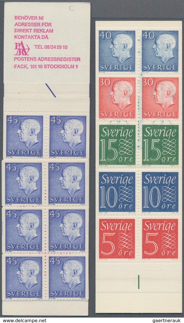 Schweden - Markenheftchen: 1918/1977, Duplicated Accumulation With 4.448 Stamp Booklets In About 90 - 1951-80