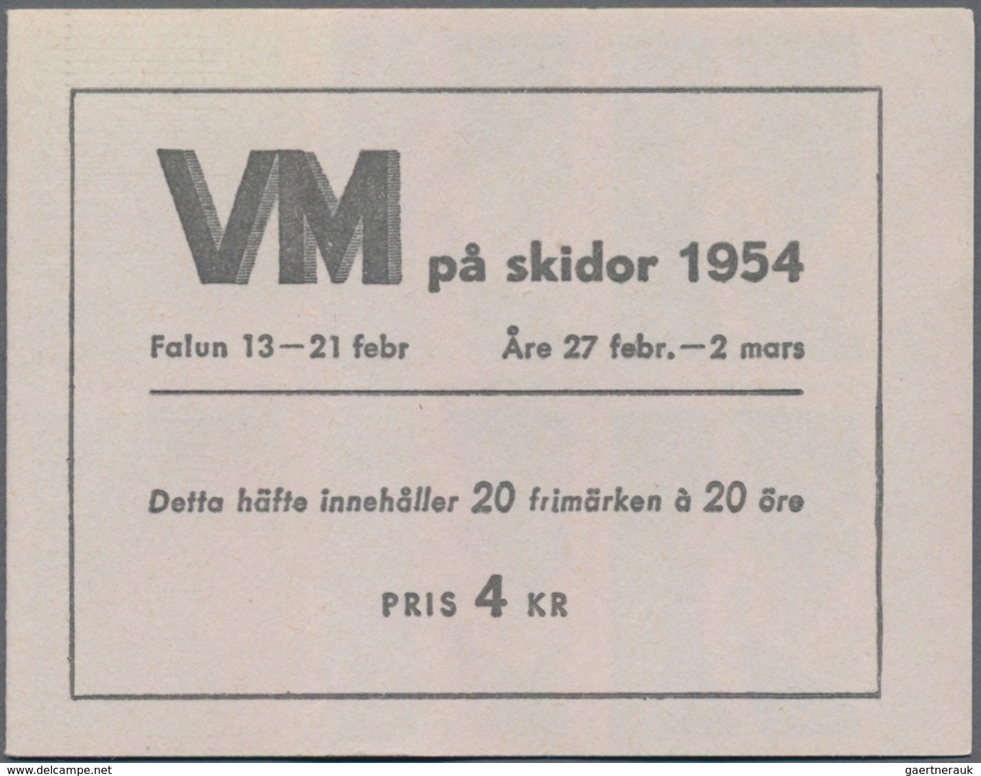 Schweden - Markenheftchen: 1918/1977, duplicated accumulation with 4.448 stamp booklets in about 90