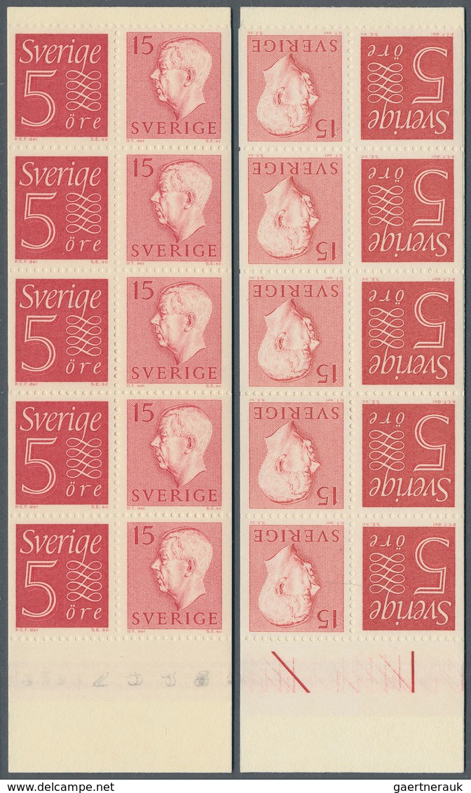 Schweden - Markenheftchen: 1939/1971, Duplicated Accumulation With 1.698 Stamp Booklets In About 55 - 1951-80
