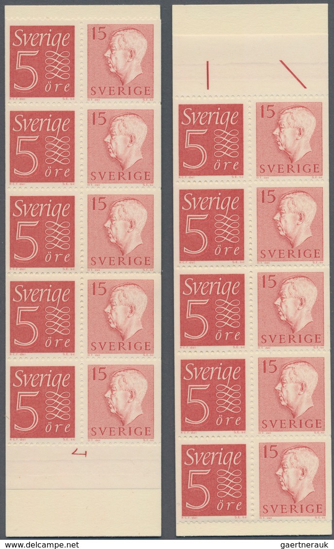 Schweden - Markenheftchen: 1947/1963, Duplicated Accumulation With 816 Stamp Booklets In About 17 Di - 1951-80