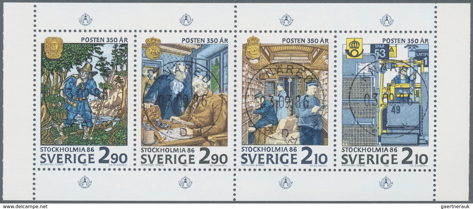 Schweden - Zusammendrucke: 1974/1993, BOOKLET PANES: Accumulation With 3.781 Complete Booklet Panes - Andere & Zonder Classificatie