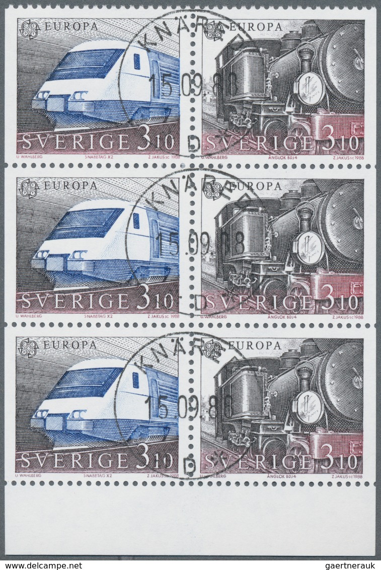 Schweden - Zusammendrucke: 1974/1993, BOOKLET PANES: Accumulation With 3.781 Complete Booklet Panes - Andere & Zonder Classificatie