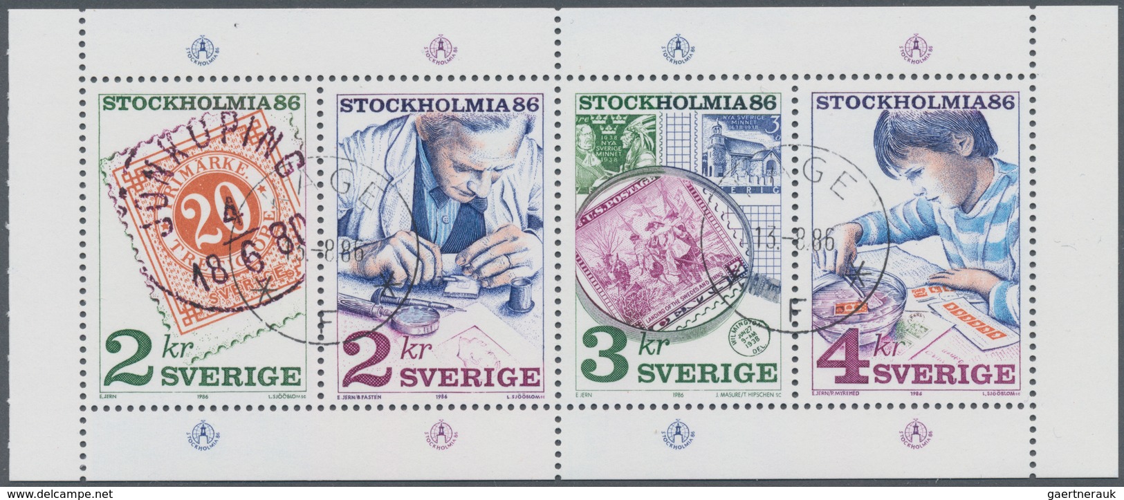 Schweden - Zusammendrucke: 1986/1994, BOOKLET PANES: Accumulation With About 300 Complete Booklet Pa - Other & Unclassified