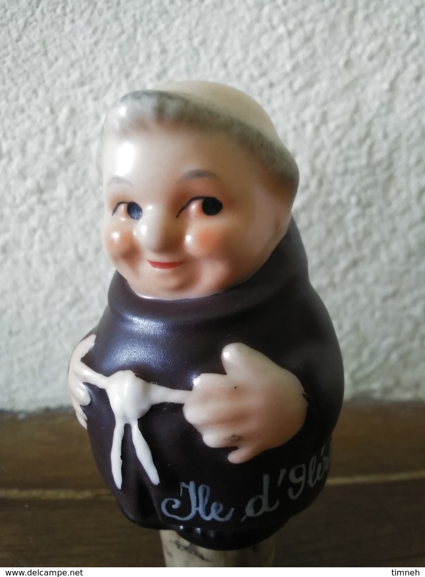 FIGURINE MOINE GOEBBEL W. GERMANY - BOUCHON ILE D' OLERON 8cm - CERAMIQUE