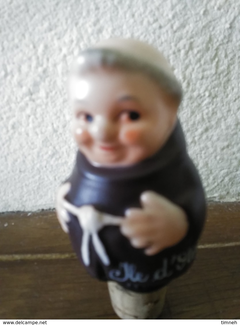 FIGURINE MOINE GOEBBEL W. GERMANY - BOUCHON ILE D' OLERON 8cm - CERAMIQUE