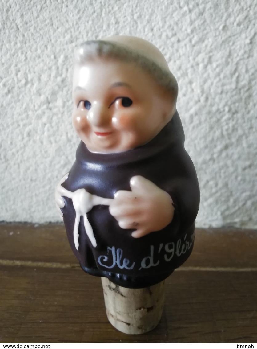 FIGURINE MOINE GOEBBEL W. GERMANY - BOUCHON ILE D' OLERON 8cm - CERAMIQUE