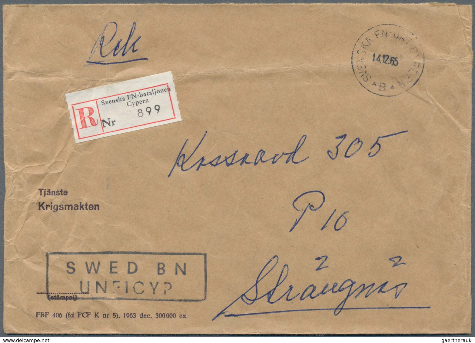 Schweden - Militärpostmarken: 1964/1975, Mainly 1960s, Assortment Of Apprx. 150 Covers/cards/used St - Militaires