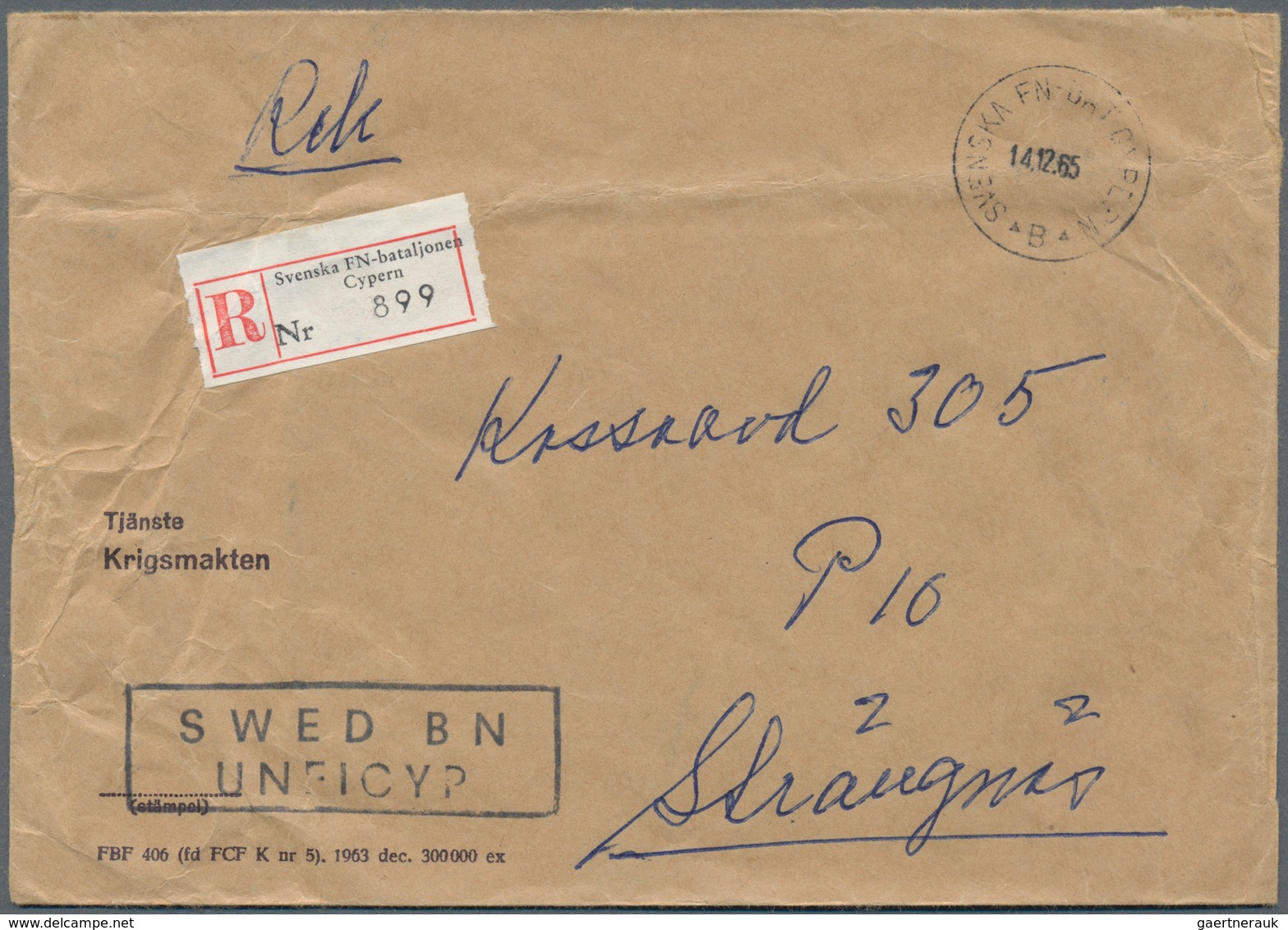 Schweden - Militärpostmarken: 1964/1975, Mainly 1960s, Assortment Of Apprx. 150 Covers/cards/used St - Militaire Zegels