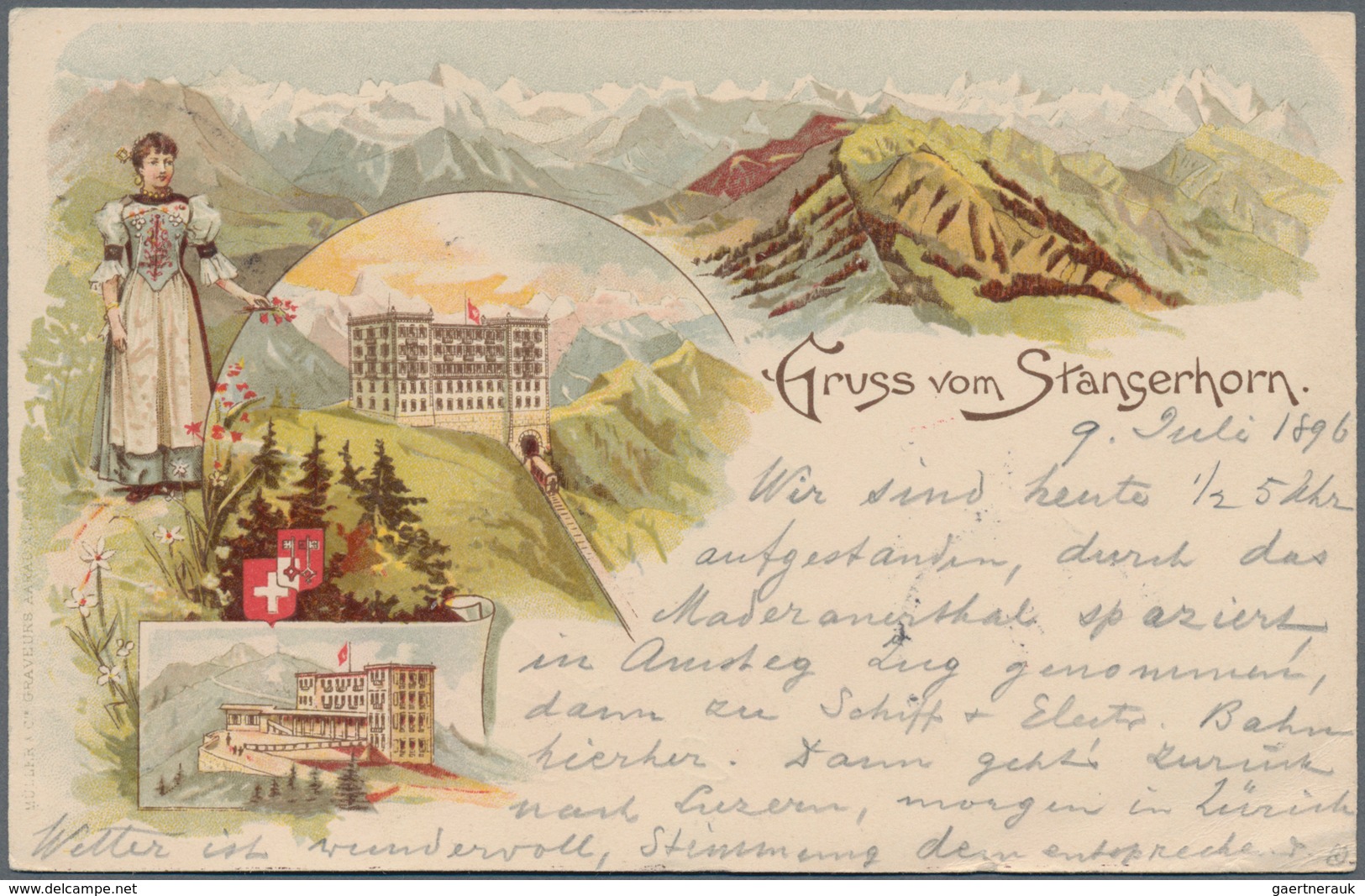 Schweiz: 1814/1955, Vielseitige Partie Von 58 Briefen Und Karten, Ab Gutem Teil Vorphila, Markenzeit - Lotes/Colecciones