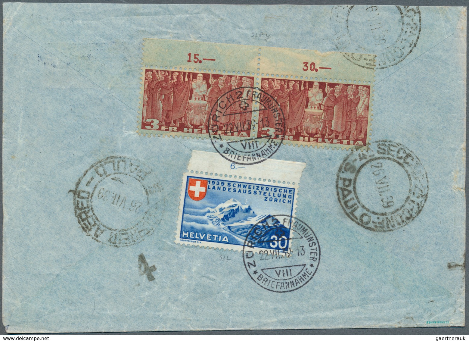 Schweiz: 1907-2000 ca.: Sehr umfangreicher und vielfältiger Bestand von rund 5000 Briefen, Postkarte