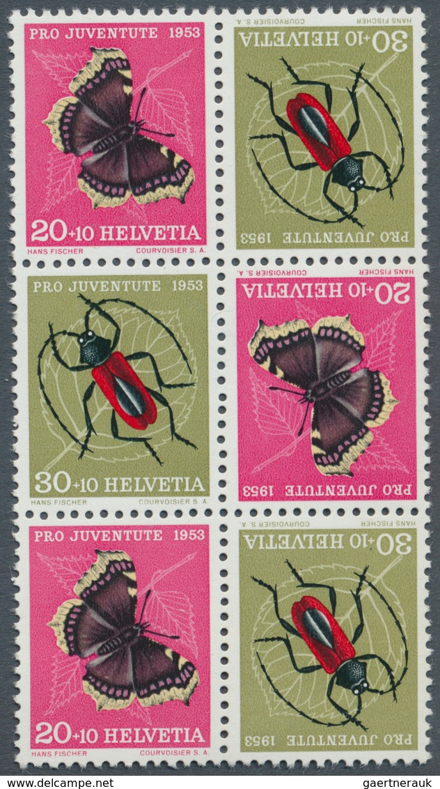 Schweiz: 1908/1960 Ca.: Posten Mit Hunderten Und Hunderten Von Postfrischen, Anfangs Ungebrauchten M - Verzamelingen