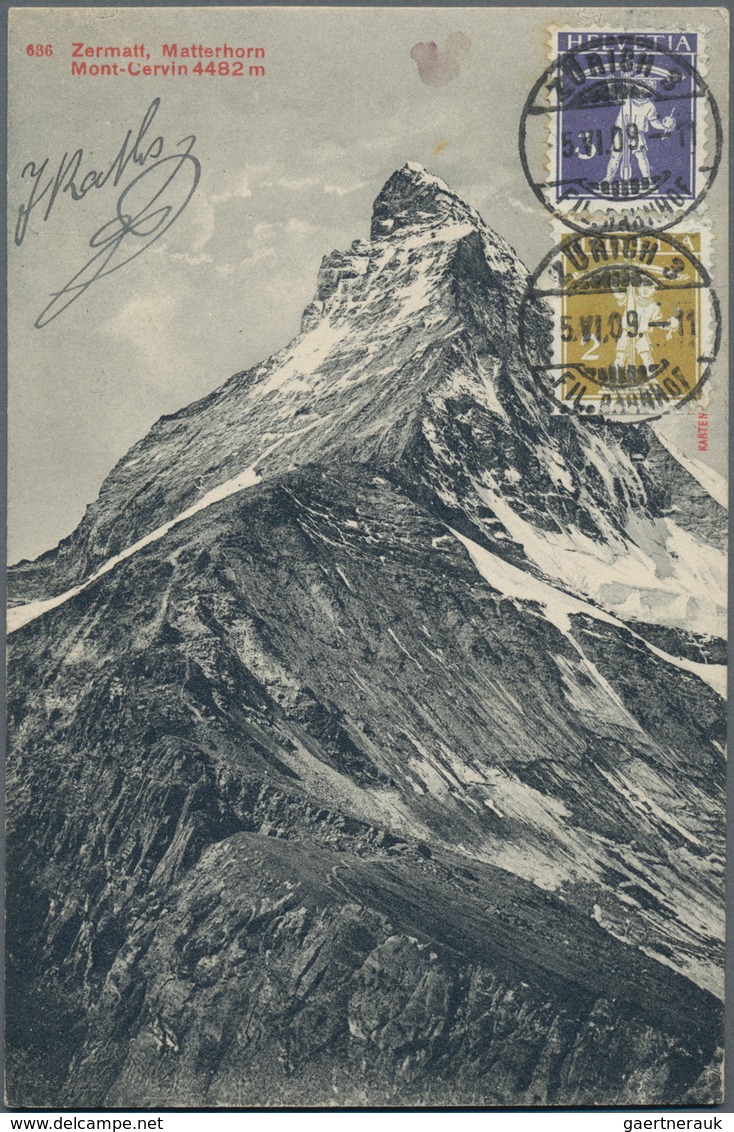 Schweiz: 1908-1939 Ca.: Lot Mit 74 Ganzsachen (inkl. 27 Bundesfeierkarten) Und 4 Herrlichen Ansichts - Verzamelingen