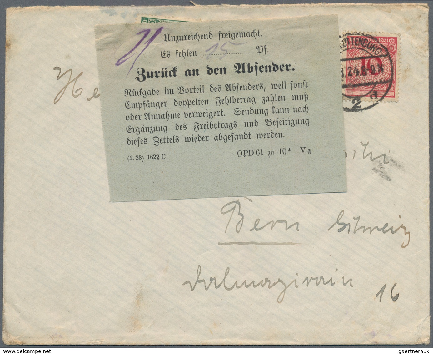 Schweiz - Portomarken: 1887/1932, Interessante Partie Mit Ca.40 Belegen, Zumeist Post Aus Deutschlan - Postage Due