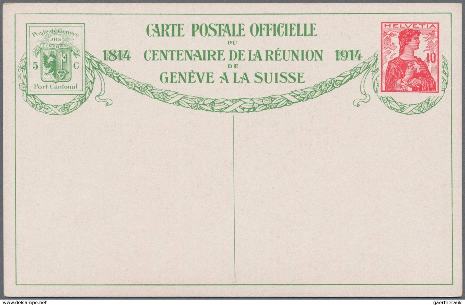 Schweiz - Ganzsachen: 1914, Zwei Komplette Sätze Zu Je 10 Bildern Der Halbamtlichen Ganzsachenkarten - Stamped Stationery