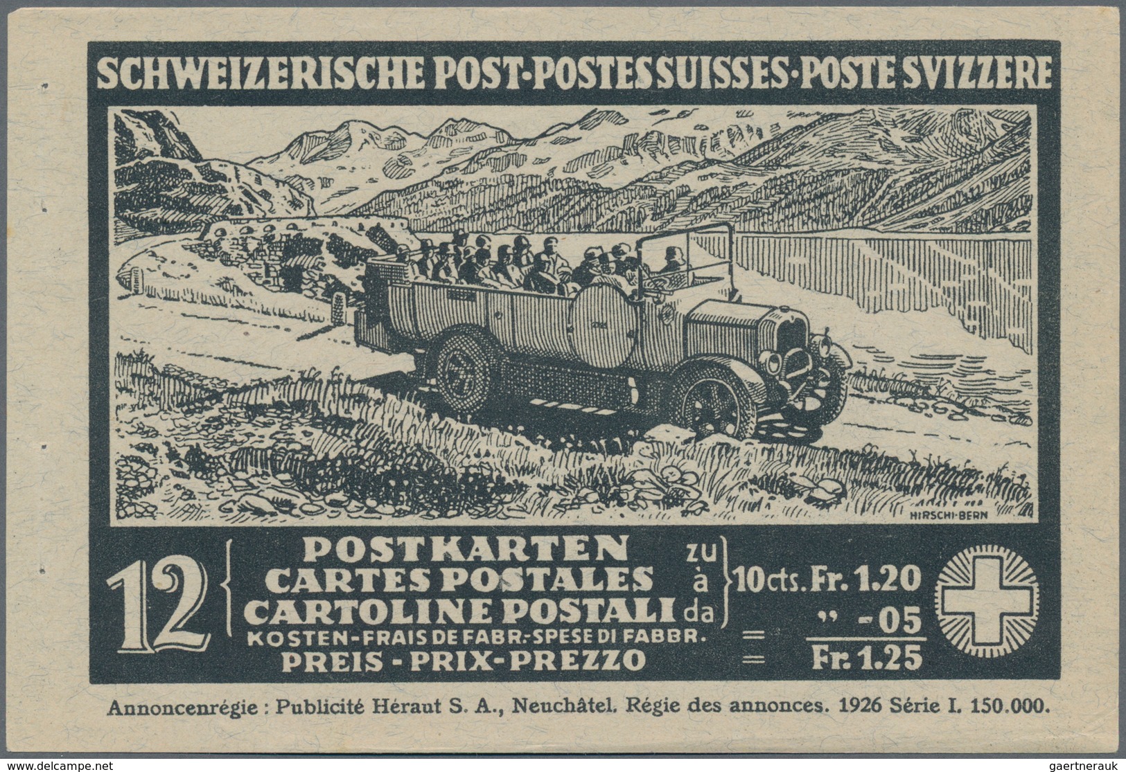Schweiz - Ganzsachen: 1923-29 Sammlung Von 20 Verschiedenen, Kompletten Serien Der Bildpostkarten (f - Stamped Stationery
