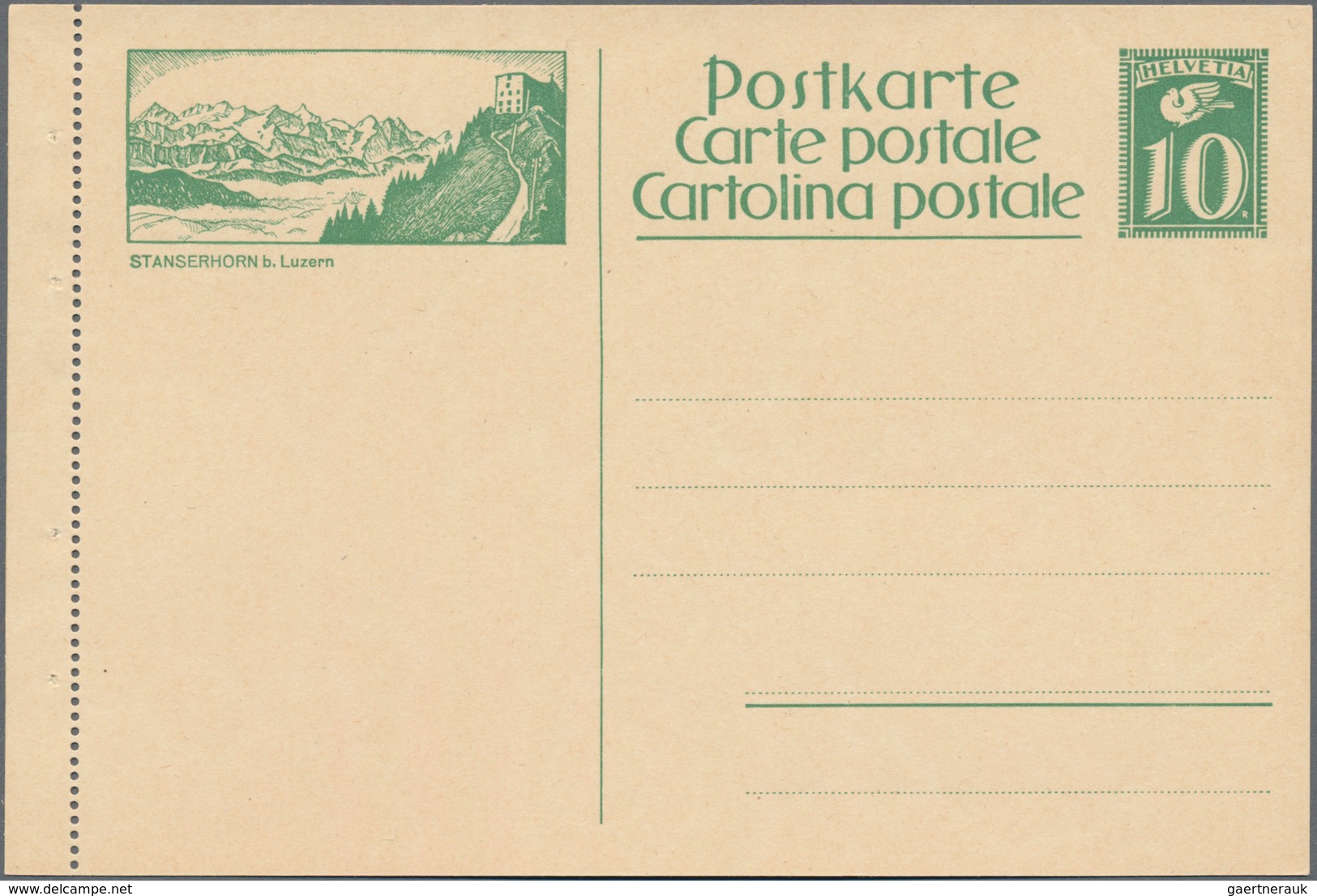Schweiz - Ganzsachen: 1923-29 Sammlung von 20 verschiedenen, kompletten Serien der Bildpostkarten (f