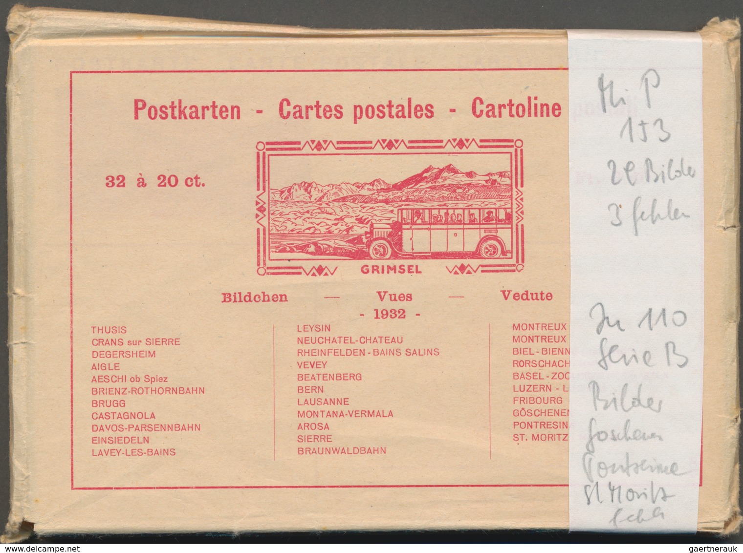 Schweiz - Ganzsachen: 1929-34, Sammlung Von 14 Verschiedenen Serien Von Bildpostkarten, Auch Links G - Postwaardestukken