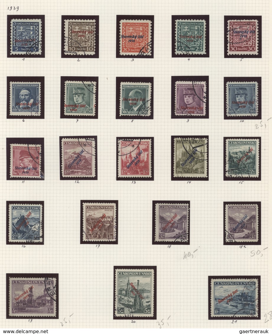 Slowakei: 1939/2002, Collection In A Thick Yvert Album, 1939/1945 Issues Collected In Mint/used, Mod - Oblitérés