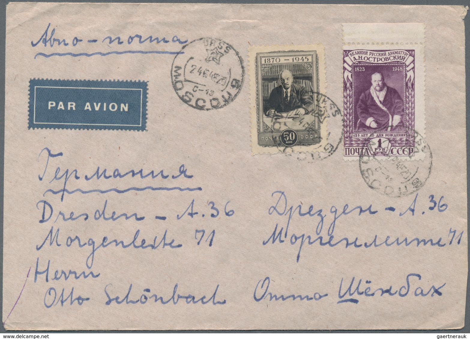 Sowjetunion: 1880/1985 (ca.), lot of 45 covers/cards (plus one front), from some Imperial Russia and