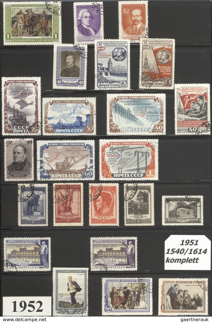 Sowjetunion: 1940/1991, A Splendid Used Collection In Five Binders, Well Collected Throughout (mainl - Cartas & Documentos