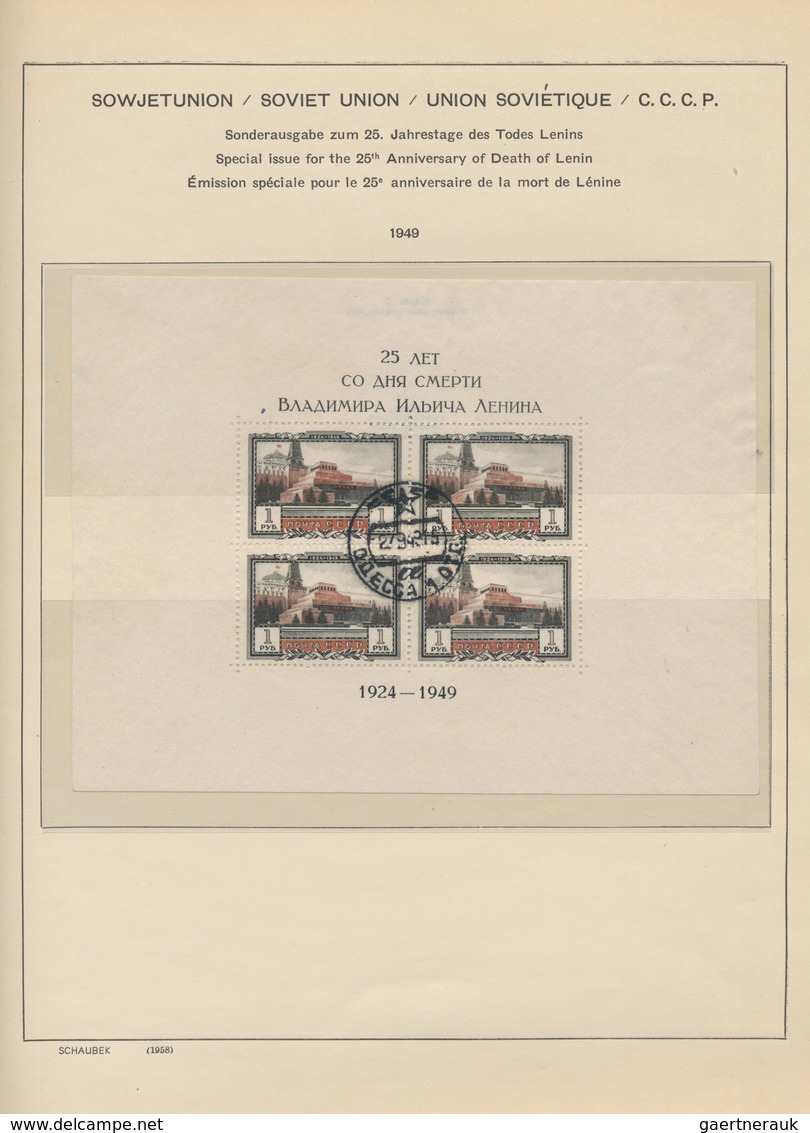 Sowjetunion: 1946/1986, Used Collection In Three Schaubek Albums, Appears To Be Complete (of Course - Brieven En Documenten