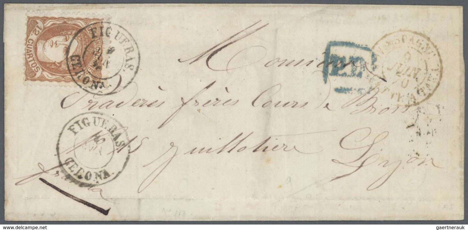 Spanien - Vorphilatelie: 1780/1875 (ca.), Very Interesting And Very Fine Group Of 34 Letters (4 With - ...-1850 Voorfilatelie