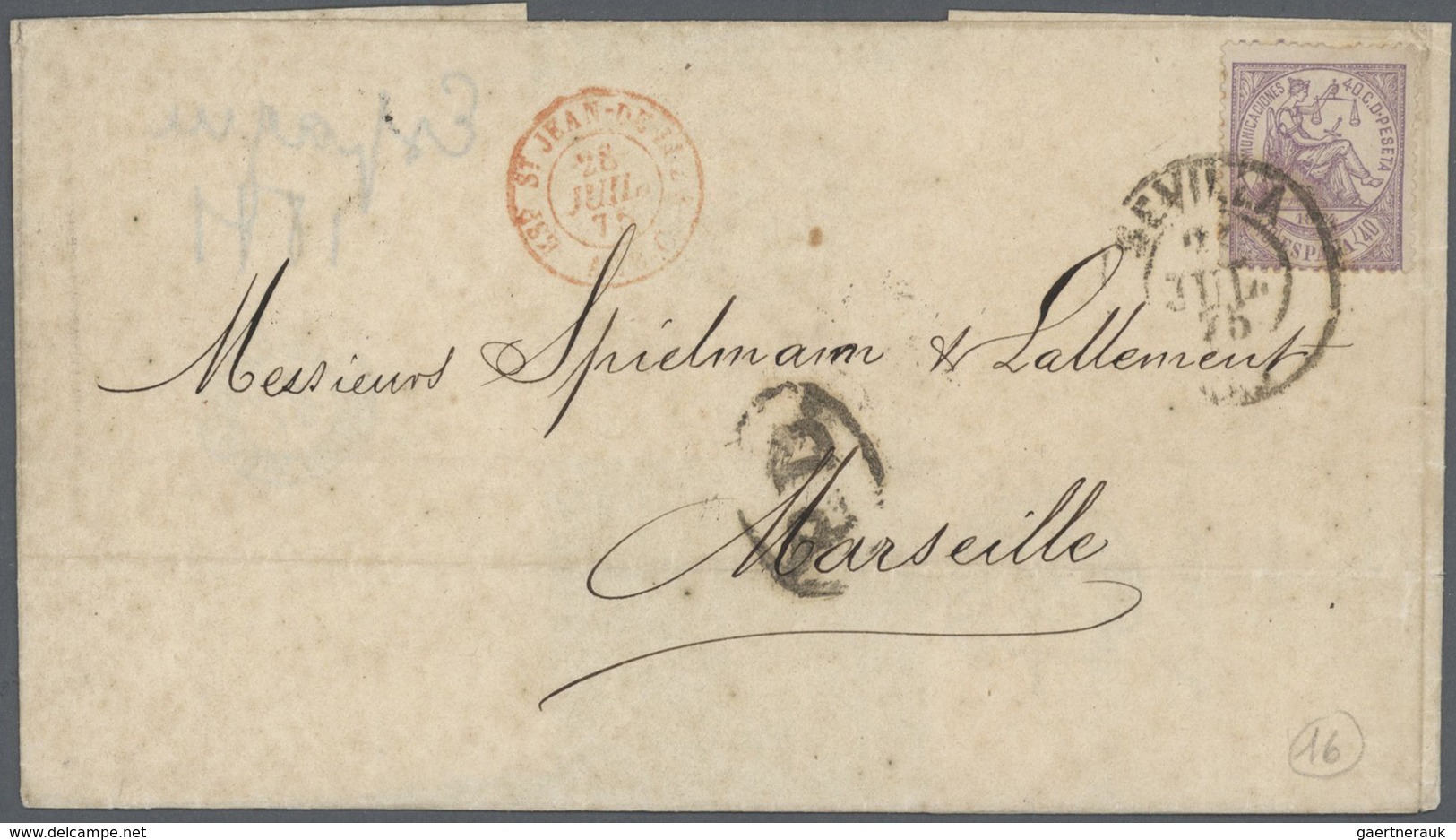 Spanien - Vorphilatelie: 1780/1875 (ca.), Very Interesting And Very Fine Group Of 34 Letters (4 With - ...-1850 Voorfilatelie