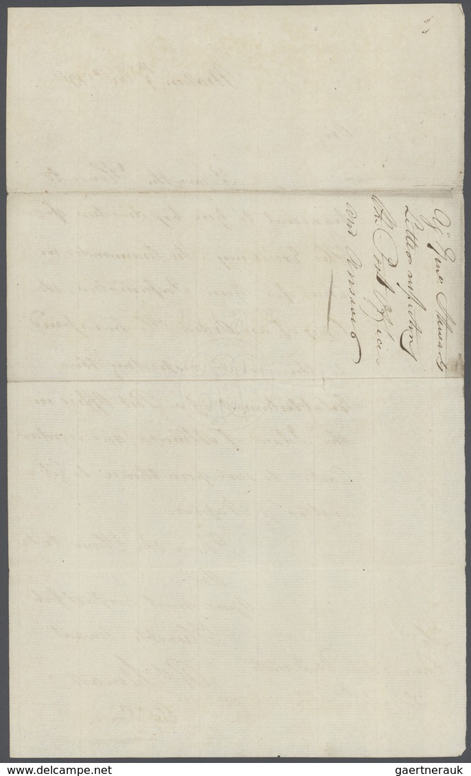 Spanien - Vorphilatelie: 1798 Two Letter Contents (without The Address) Regarding THE OPENING OF A P - ...-1850 Préphilatélie