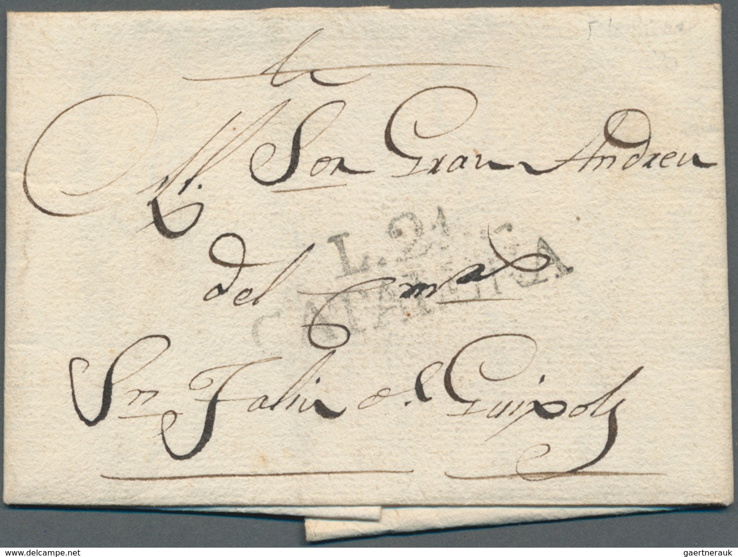 Spanien: 1786/1853, Lot Of 31 Stampless Lettersheets (incl. A Few Fronts) Showing A Nice Range Of Po - Cartas & Documentos