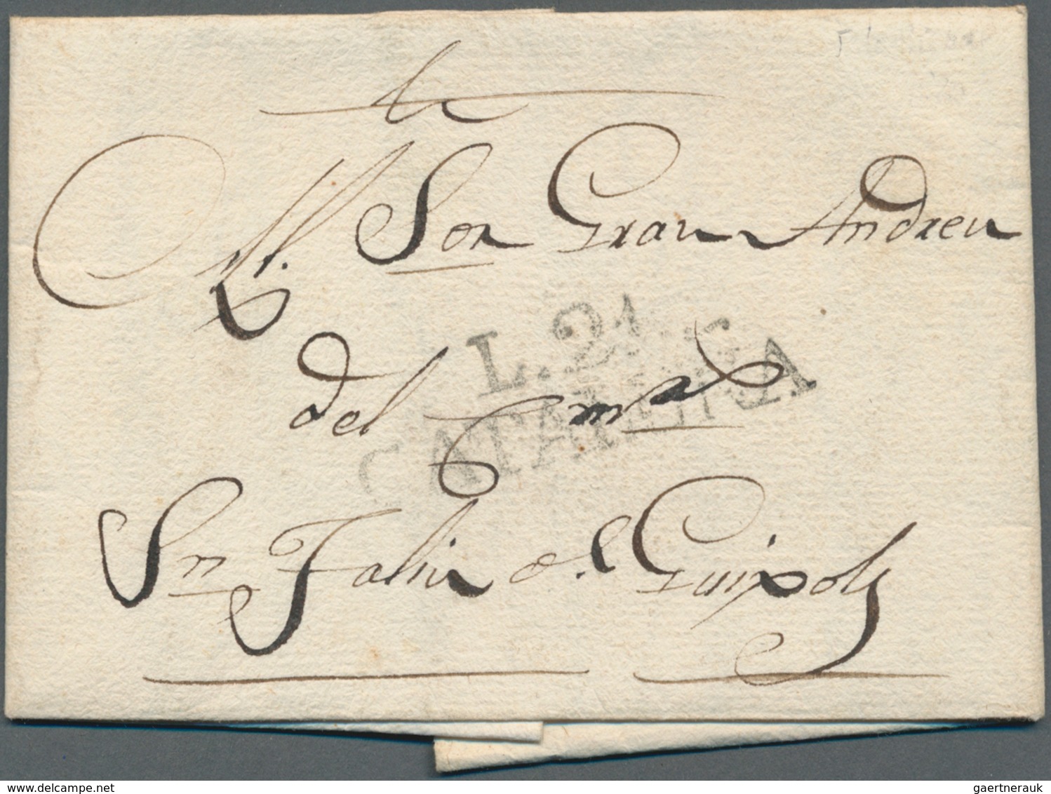 Spanien: 1786/1853, Lot Of 31 Stampless Lettersheets (incl. A Few Fronts) Showing A Nice Range Of Po - Brieven En Documenten