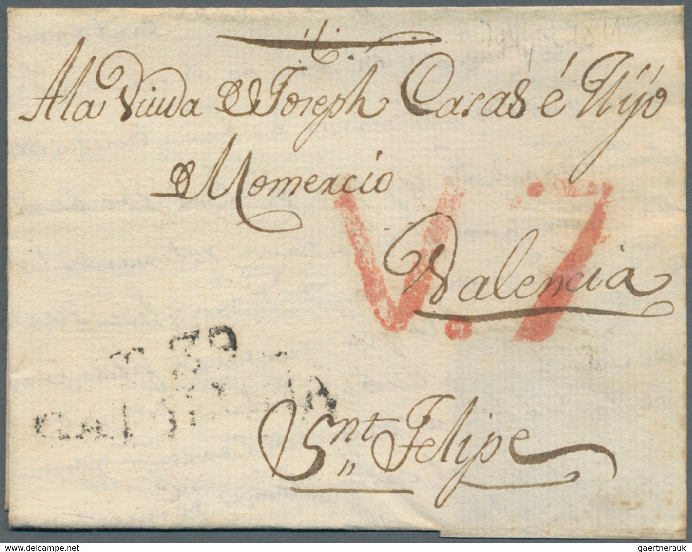 Spanien: 1786/1853, Lot Of 31 Stampless Lettersheets (incl. A Few Fronts) Showing A Nice Range Of Po - Brieven En Documenten