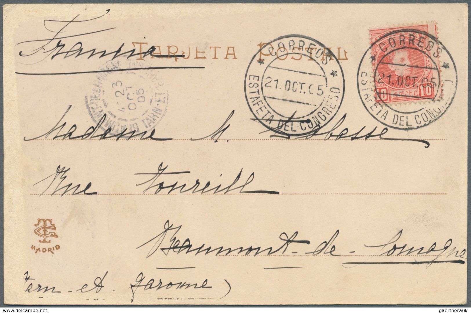 Spanien: 1843/1944: 29 Envelopes, Picture Postcards And Postal Stationeries Including Censored Mail, - Brieven En Documenten