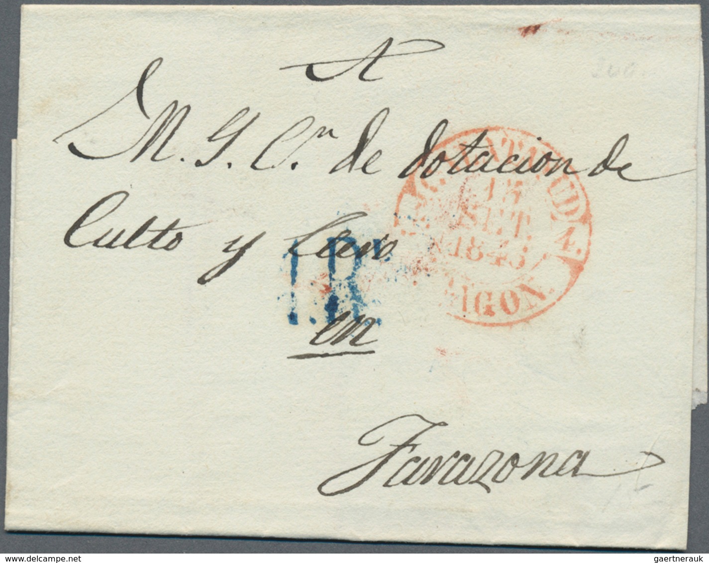 Spanien: 1846/82, Mostly Folded Letters (appr. 210) Almost Exclusively Used Inland Inc. Prephilateli - Lettres & Documents