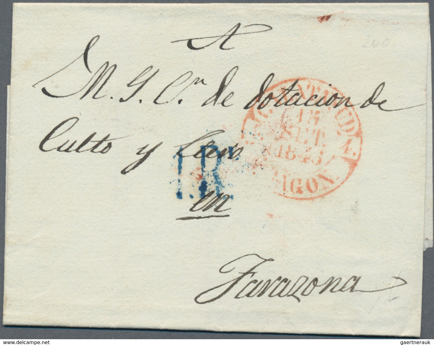 Spanien: 1846/82, Mostly Folded Letters (appr. 210) Almost Exclusively Used Inland Inc. Prephilateli - Briefe U. Dokumente