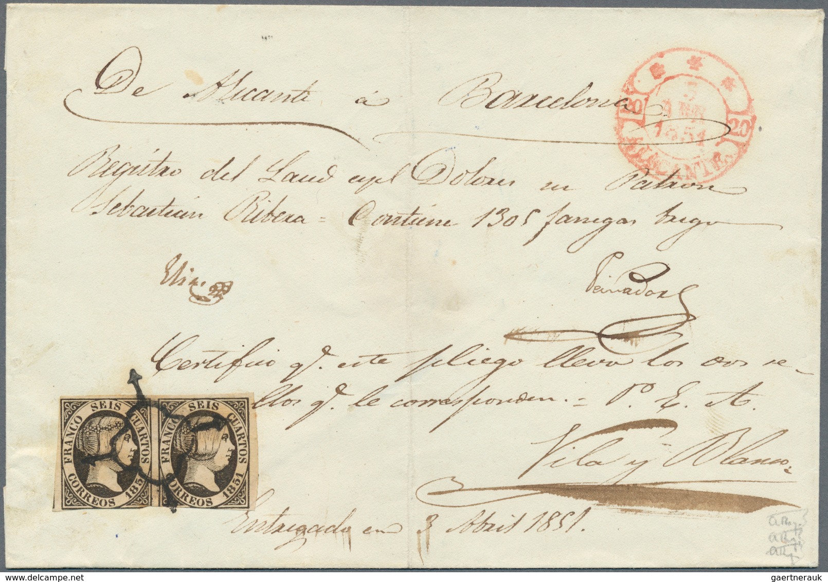 Spanien: 1850-1865 "JEWELS OF CLASSIC SPAIN": Specialized Collection Of Top Items Of The Imperforate - Lettres & Documents