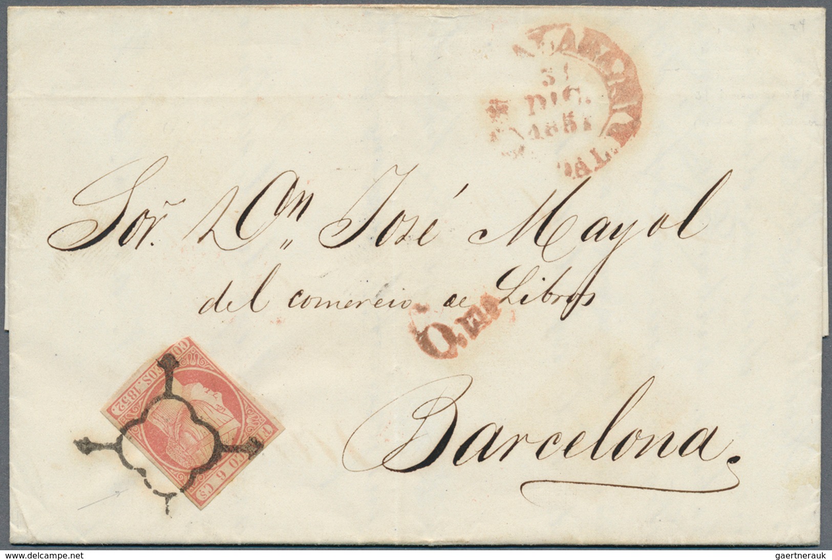 Spanien: 1850-1865 "JEWELS OF CLASSIC SPAIN": Specialized collection of top items of the imperforate