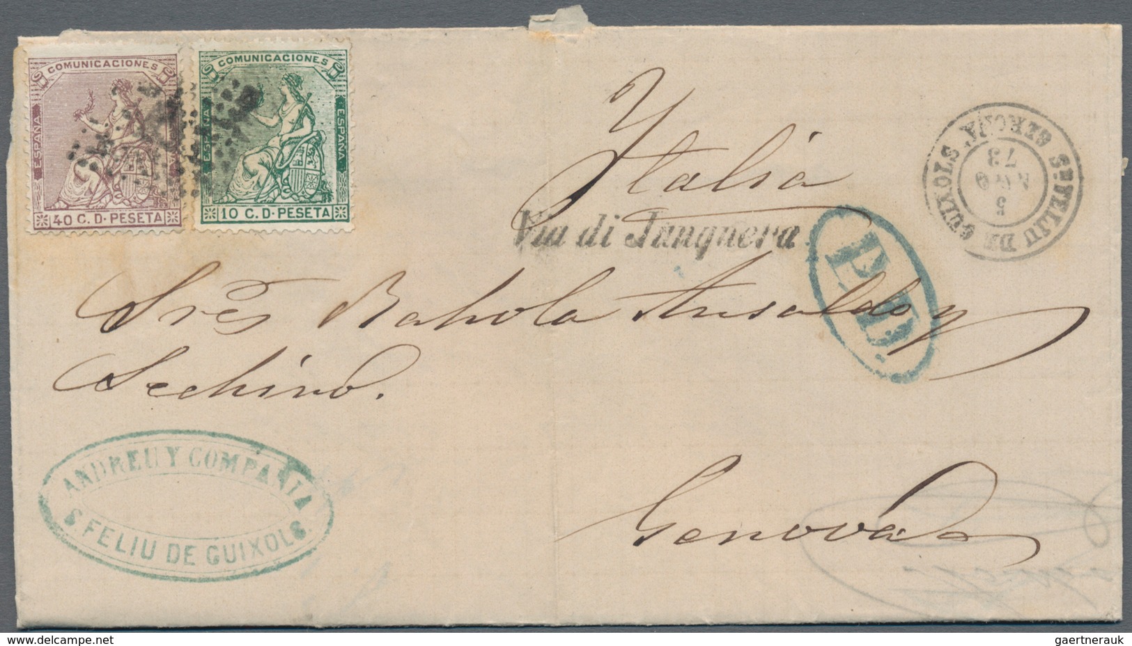 Spanien: 1868/1975 (ca.), Sophisticated Lot Of Ca. 110 Covers Sent From Different Spanish Locations, - Lettres & Documents