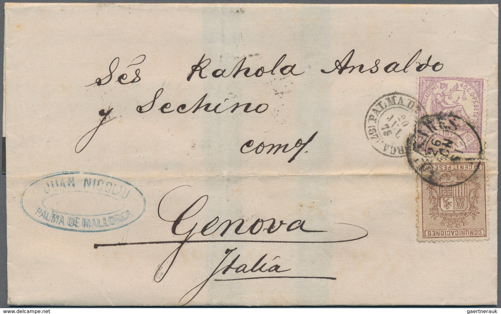 Spanien: 1868/1975 (ca.), Sophisticated Lot Of Ca. 110 Covers Sent From Different Spanish Locations, - Brieven En Documenten