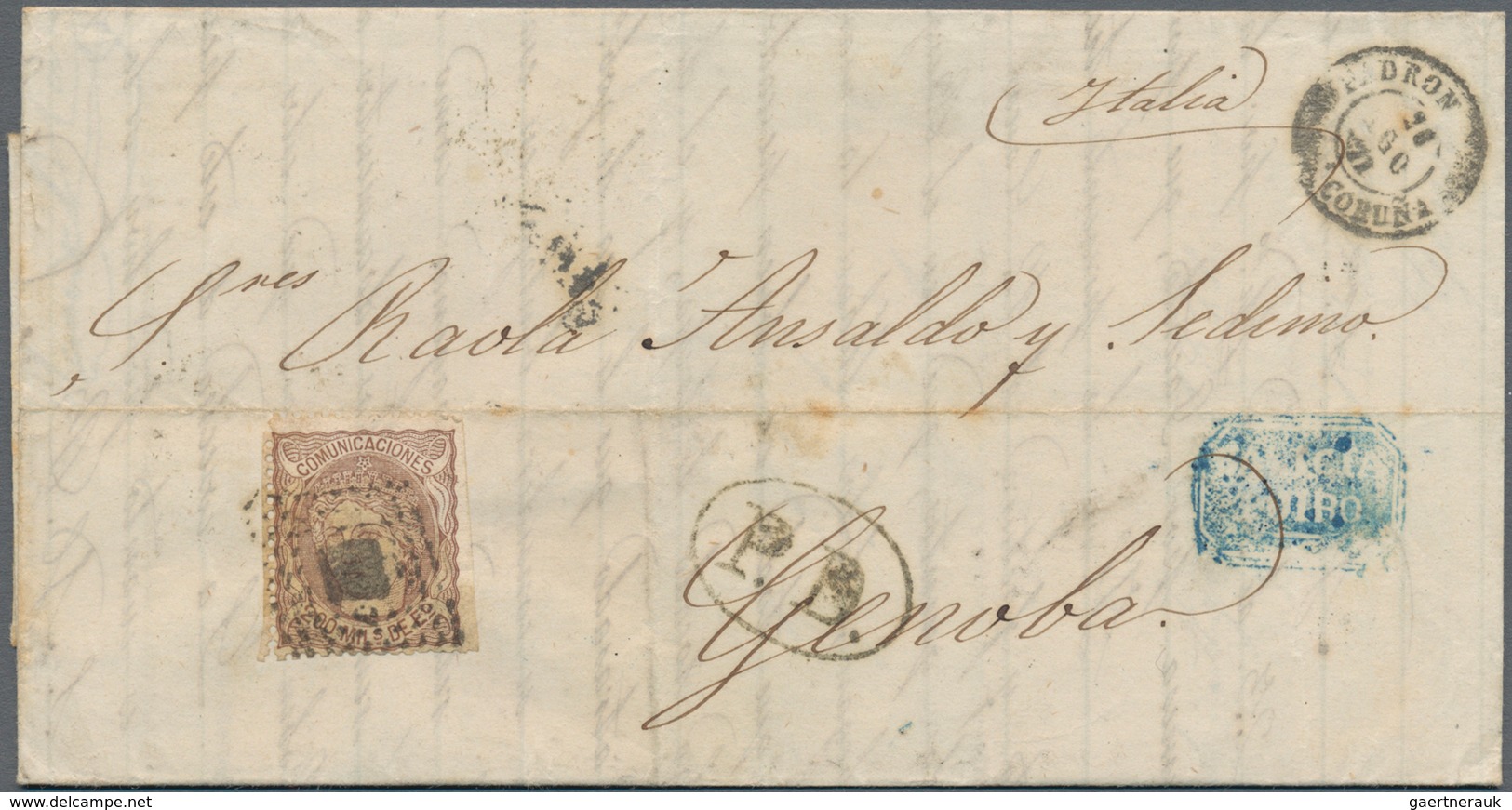 Spanien: 1868/1975 (ca.), sophisticated lot of ca. 110 covers sent from different Spanish locations,