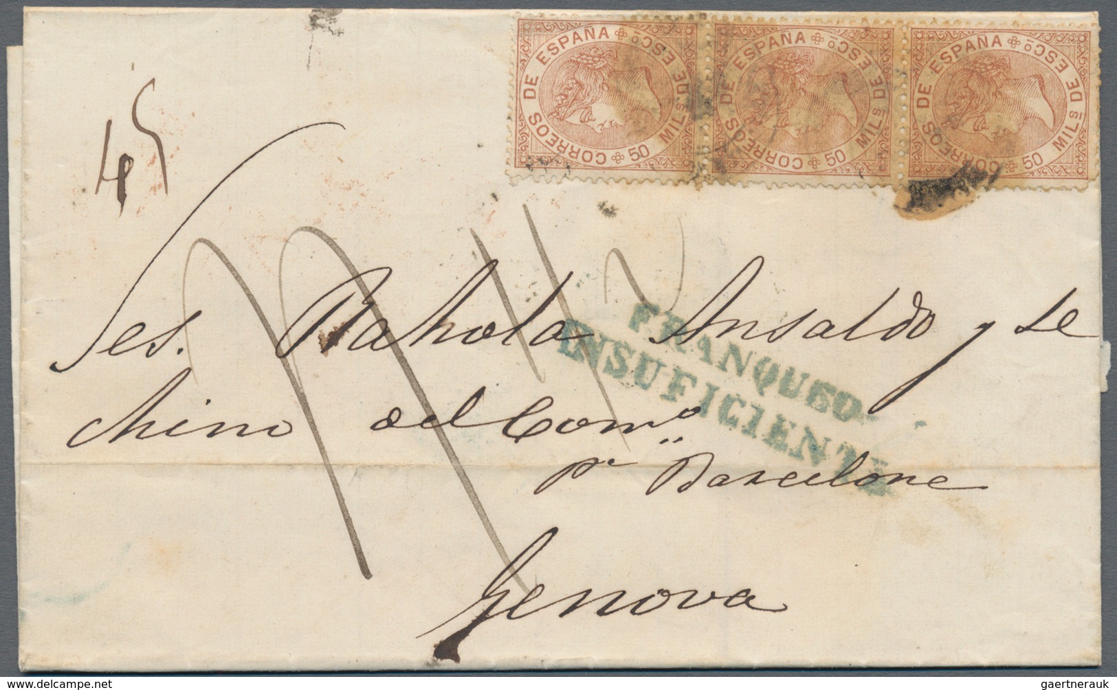 Spanien: 1868/1975 (ca.), sophisticated lot of ca. 110 covers sent from different Spanish locations,