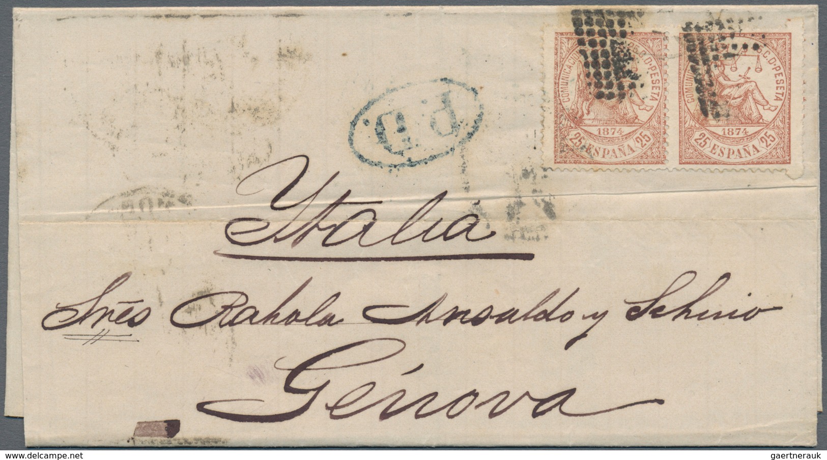 Spanien: 1868/1975 (ca.), sophisticated lot of ca. 110 covers sent from different Spanish locations,