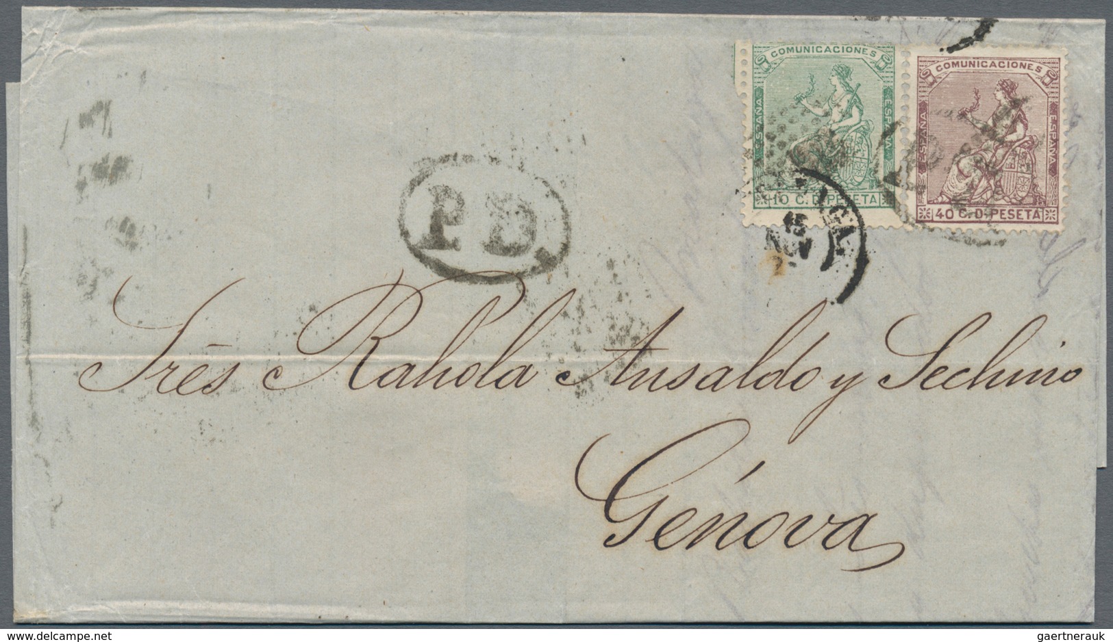 Spanien: 1868/1975 (ca.), sophisticated lot of ca. 110 covers sent from different Spanish locations,