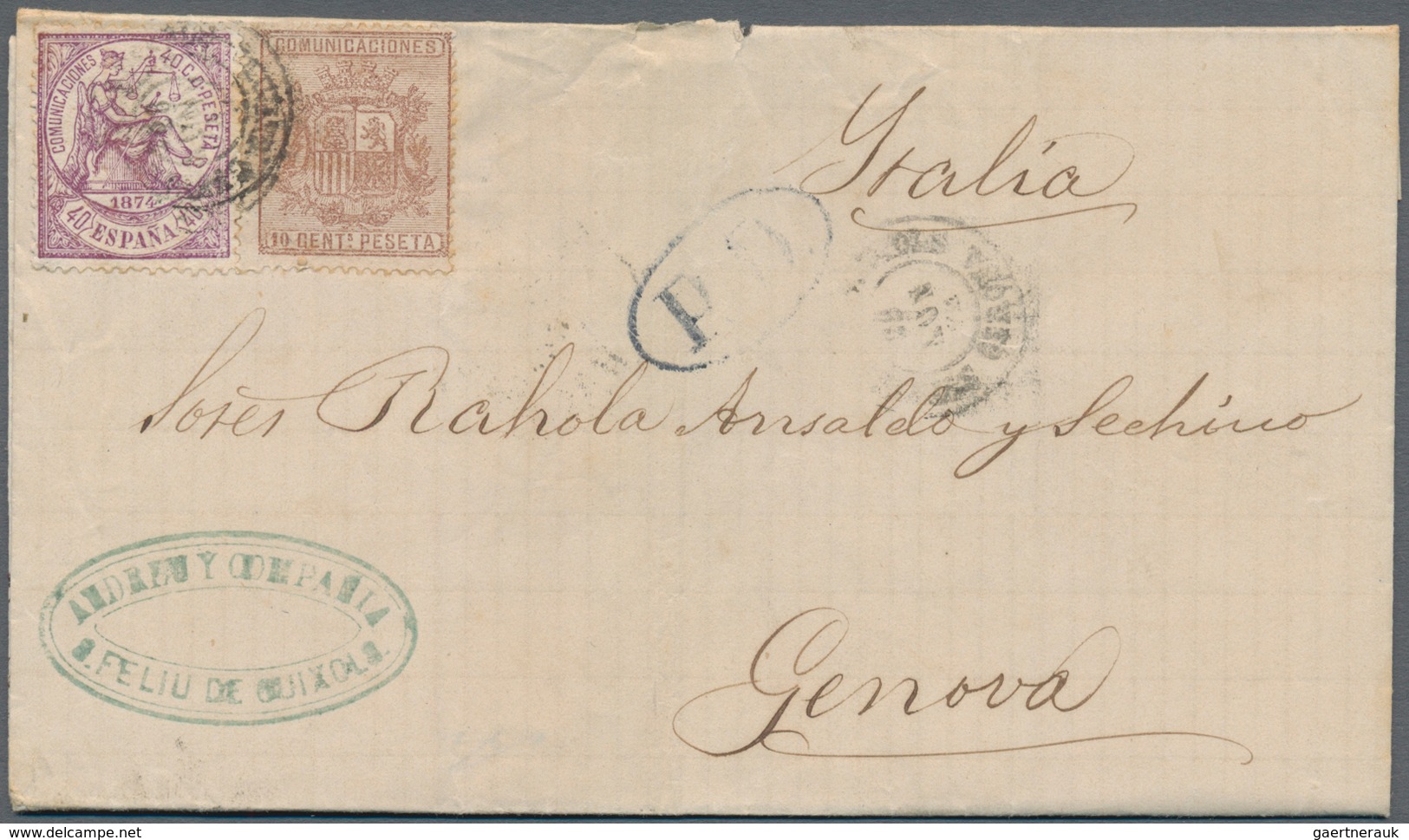 Spanien: 1868/1975 (ca.), sophisticated lot of ca. 110 covers sent from different Spanish locations,