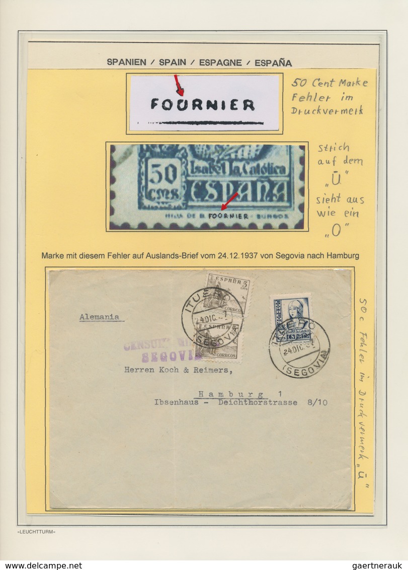 Spanien: 1904/1957, Mainly 1930s, Collection Of 38 Cover/cards With Philatelic And Commercial Covers - Covers & Documents