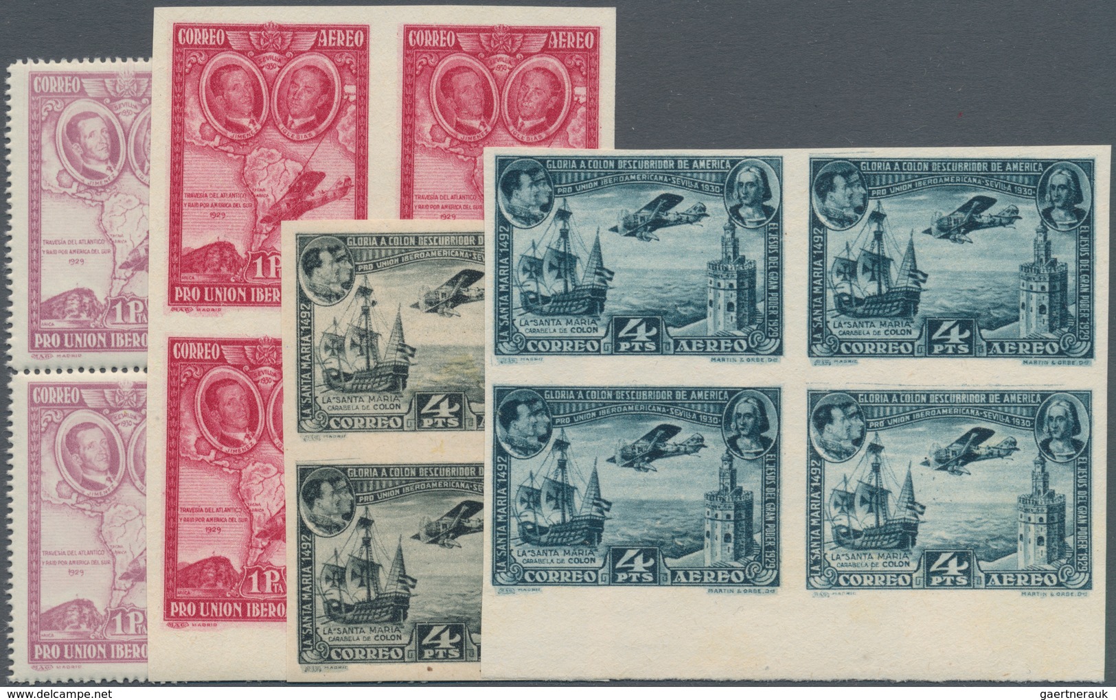 Spanien: 1930, Ibero-American Exhibition In Sevilla Normal And Airmail Stamps In A Very Large Lot Wi - Brieven En Documenten