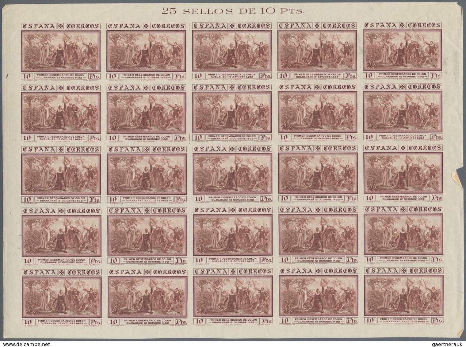 Spanien: 1930, Kolumbus/Discovery Of America, 1c.-10pts. And Express Stamp 20c., Complete Set Of 16 - Covers & Documents